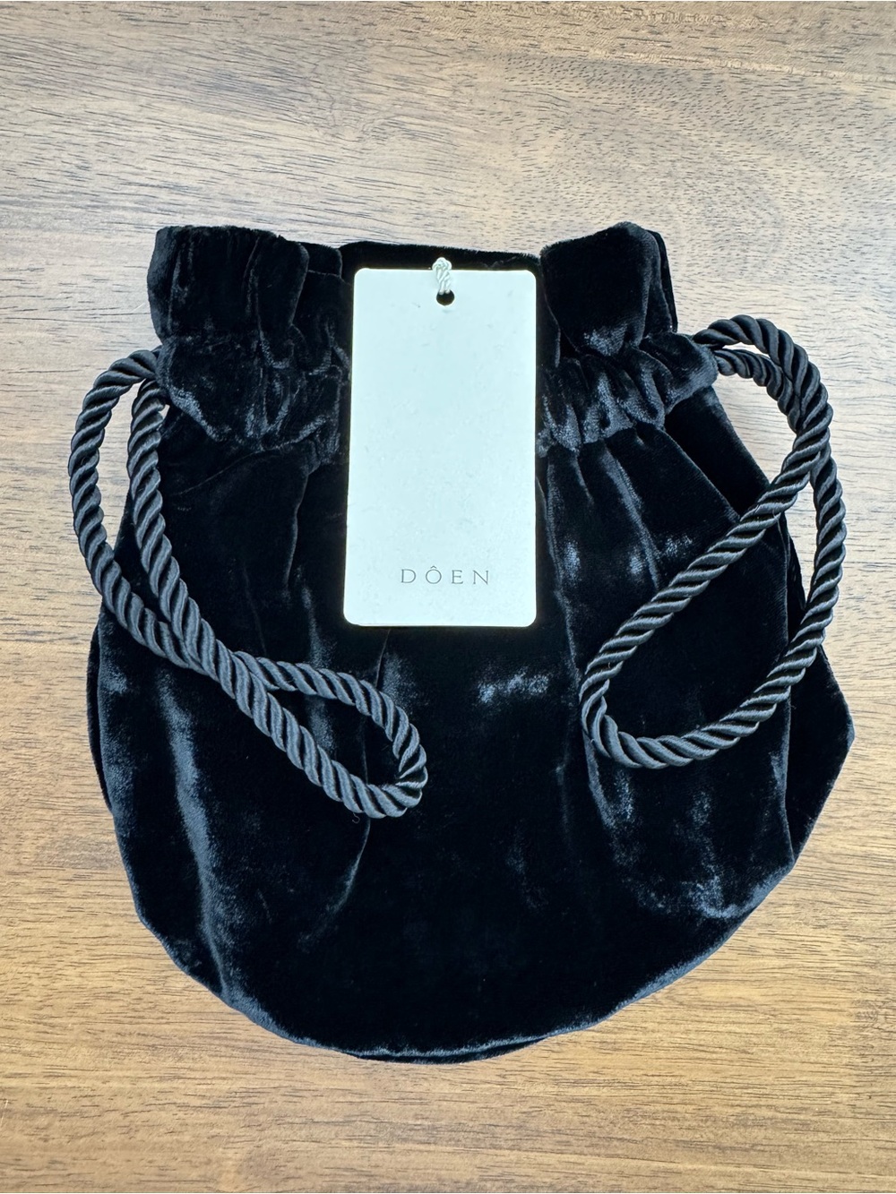 Doen Brand New with Tag RMS Pouch Black Velvet